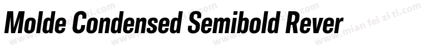 Molde Condensed Semibold Reverse字体转换
